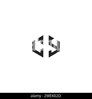 LY abstract concept in high quality professional design that will print well across any print media Stock Vector