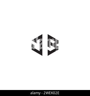 JB abstract concept in high quality professional design that will print well across any print media Stock Vector