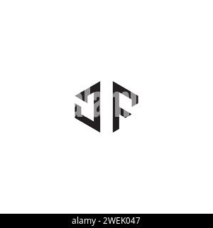 JF abstract concept in high quality professional design that will print well across any print media Stock Vector