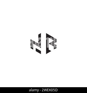 NR abstract concept in high quality professional design that will print well across any print media Stock Vector
