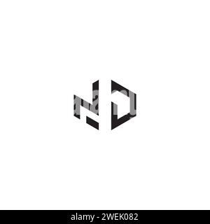 NJ abstract concept in high quality professional design that will print well across any print media Stock Vector