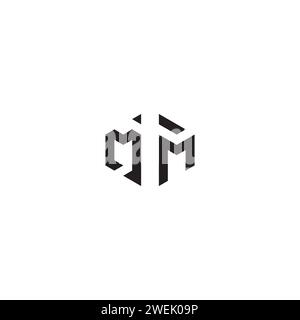 MM abstract concept in high quality professional design that will print well across any print media Stock Vector
