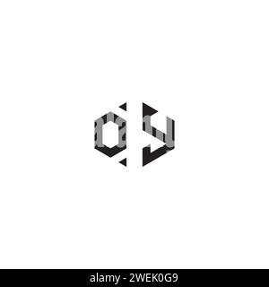 OY abstract concept in high quality professional design that will print well across any print media Stock Vector