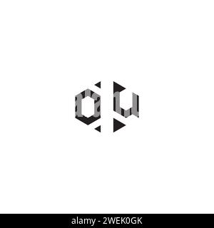 OU abstract concept in high quality professional design that will print well across any print media Stock Vector
