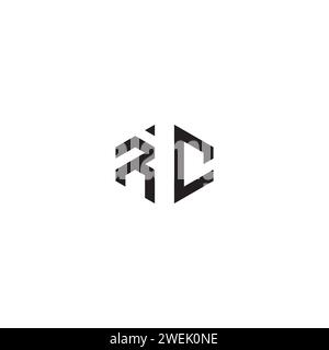 RC abstract concept in high quality professional design that will print well across any print media Stock Vector