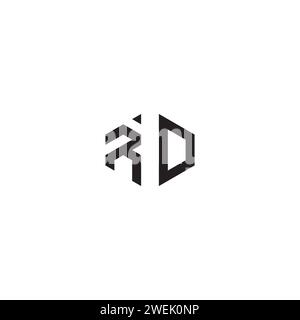 RD abstract concept in high quality professional design that will print well across any print media Stock Vector
