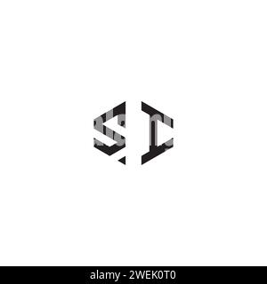 SI abstract concept in high quality professional design that will print well across any print media Stock Vector