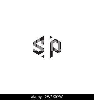 SP abstract concept in high quality professional design that will print well across any print media Stock Vector