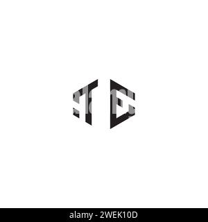 TE abstract concept in high quality professional design that will print well across any print media Stock Vector