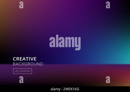 Modern vibrant smooth multicolor gradient background Stock Vector