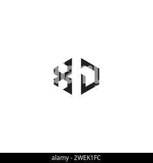 XJ abstract concept in high quality professional design that will print well across any print media Stock Vector