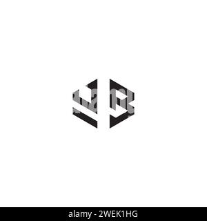 VB abstract concept in high quality professional design that will print well across any print media Stock Vector