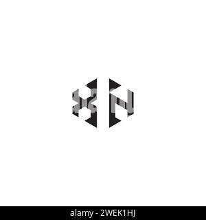 XN abstract concept in high quality professional design that will print well across any print media Stock Vector
