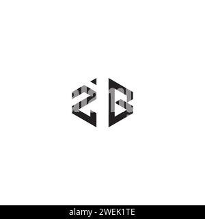 ZG abstract concept in high quality professional design that will print well across any print media Stock Vector