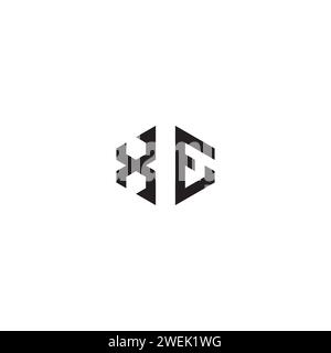 XE abstract concept in high quality professional design that will print well across any print media Stock Vector