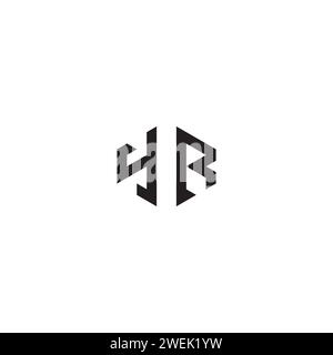 YR abstract concept in high quality professional design that will print well across any print media Stock Vector