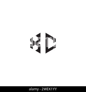 XC abstract concept in high quality professional design that will print well across any print media Stock Vector