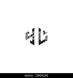 YL abstract concept in high quality professional design that will print well across any print media Stock Vector