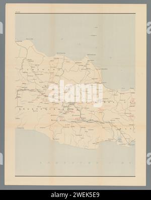 Map of West and Central Java, left part, Anonymous, 1890 - 1891 print ...