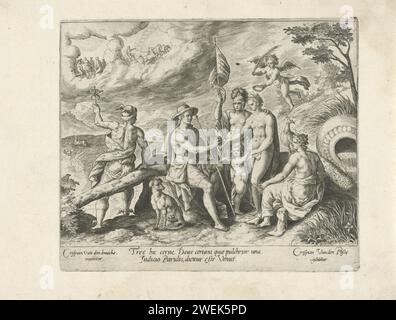 Judgment of Paris, Crispijn van de Passe (I), After Chrispijn van den ...