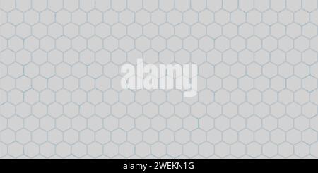 Abstract Grey Seamless Futuristic Simple Hexagonal Gaming Cyber Vector Tech Background Template. Vector illustration Stock Vector