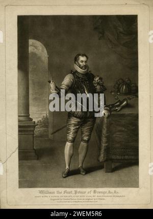 William the First, Prince of Orange, Engraved by Charles Turner from an original by J.Weirix Stock Photo