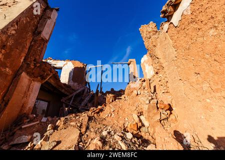 Doorway in some ruins in Alhambra Stock Photo