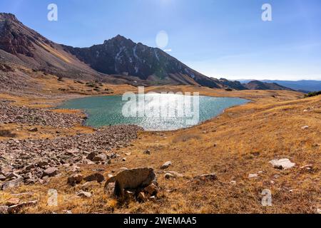 Deluge Lake in the Eagles Nest Wilderness, Colorado Stock Photo - Alamy