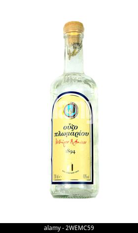 Bottle of Greek Ouzo. Stock Photo