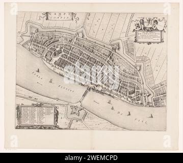 Map of Kampen, Anonymous, 1652 print At the top left a legend 1-15 ...