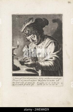 Young Man Lighting his Pipe - 17th century - 76x59 cm - oil on canvas ...