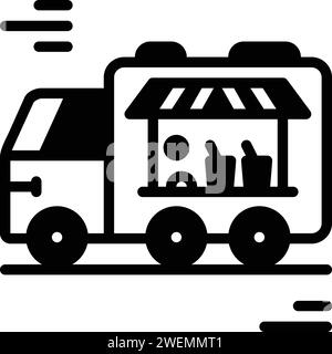 Icon for food truck,restaurant Stock Vector