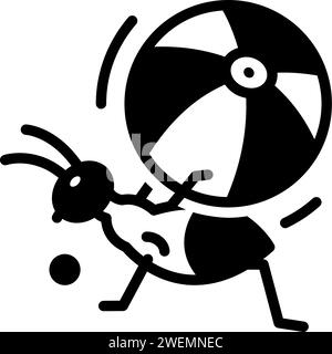 Icon for diligence,penchant Stock Vector