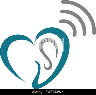 Hearing Logo Template vector icon design Stock Vector