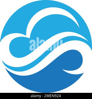 cloud vector logo template design vector Stock Vector