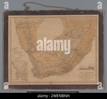 Map of South Africa with the former Cape Colony, Carl Jungmann, 1867 ...