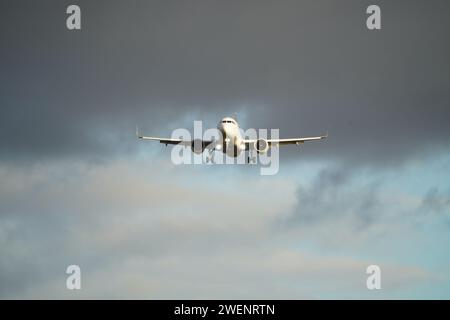 Airbus im Anflug Stock Photo