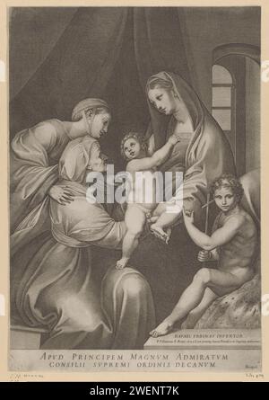 Madonna with Kind and Johannes de Boper in a landscape, Cornelis Schut ...