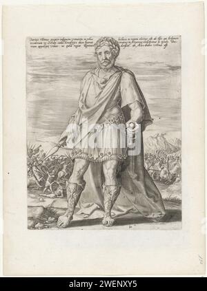 Koning Darius III, anonymous, 1585 print King Darius III of Persia ...