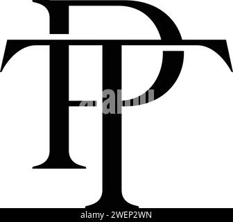 Vector PT, TP logo Stock Vector