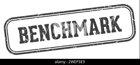 benchmark stamp. benchmark rectangular stamp isolated on white background Stock Vector