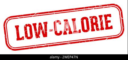 low-calorie stamp. low-calorie rectangular stamp isolated on white background Stock Vector