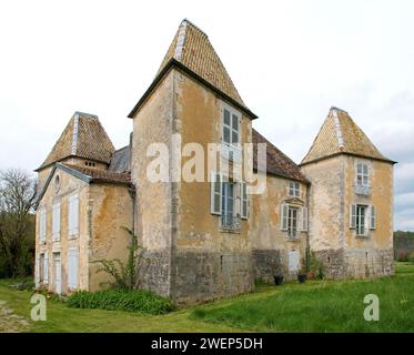 Château-de-Morteau near Cirey-lès-Mareilles, historical monument in France Stock Photo