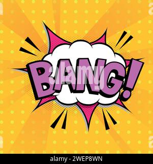Bang text pop art style vector image Stock Vector