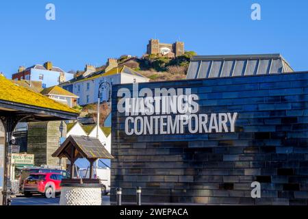 Hastings Contemporary Art Gallery, East Sussex, UK Stock Photo