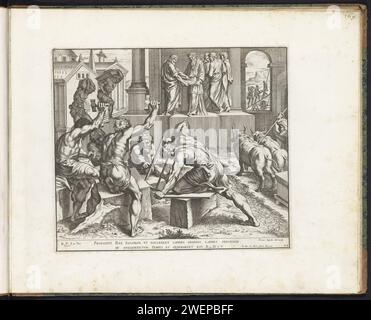Solomon builds the temple in Jerusalem; Paintings in the Loggia of 