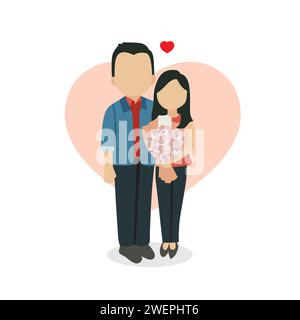 couple love collection design vector illustration Stock Vector Image ...