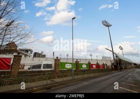 Trent Bridge Cricket Ground is the home of Nottinghamshire County Cricket Club in Nottingham, UK Stock Photo