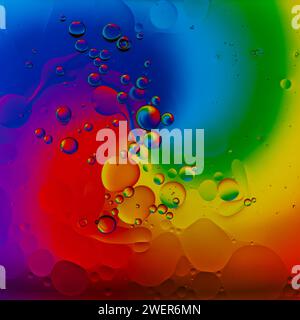 Oil on Water Abstract image Stock Photo