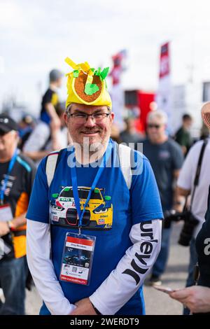 Daytona Beach, Etats Unis. 26th Jan, 2024. Ambiance during the Rolex 24 at Daytona, 1st round of the 2024 IMSA WeatherTech SportsCar Championship, from January 23 to 28, 2024 on the Daytona International Speedway in Daytona Beach, Florida, United States of America - Photo Javier Jimenez/DPPI Credit: DPPI Media/Alamy Live News Stock Photo